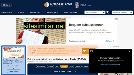 meteo-paris.com alternative sites