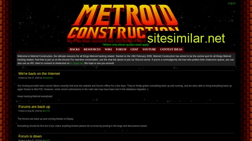 metroidconstruction.com alternative sites
