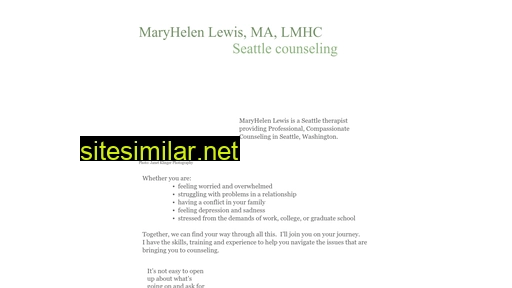 mhlewiscounseling.com alternative sites