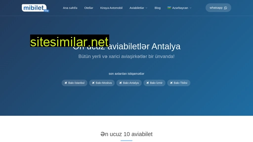mibilet.com alternative sites