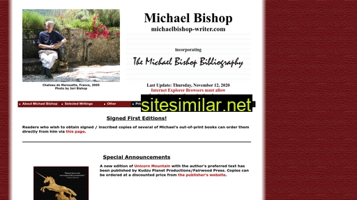 michaelbishop-writer.com alternative sites