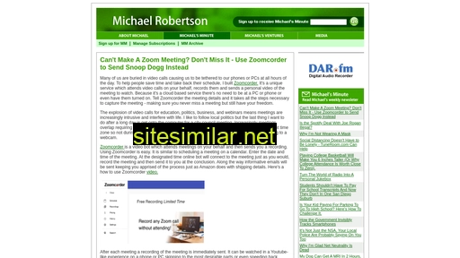 michaelrobertson.com alternative sites