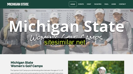 Michiganstatewomensgolfcamps similar sites