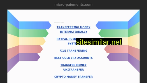 Micro-paiements similar sites