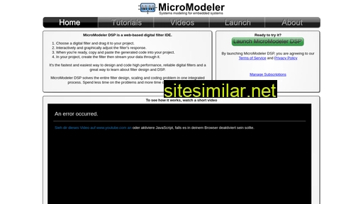 Micromodeler similar sites
