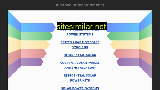 microsolargenerator.com alternative sites