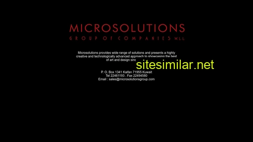 Microsolutionsgroup similar sites