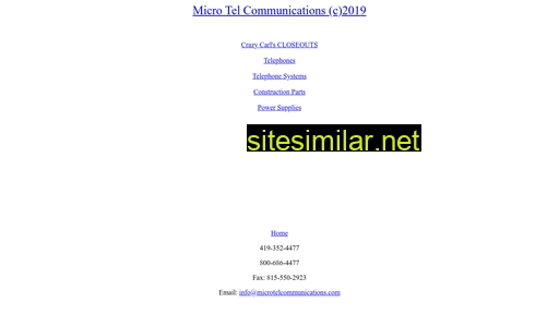 Microtelcommunications similar sites