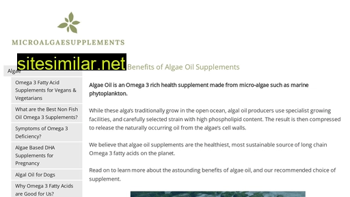 microalgaesupplements.com alternative sites