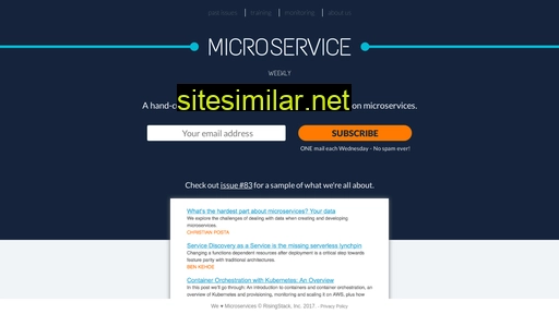 microserviceweekly.com alternative sites