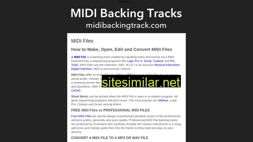 midibackingtrack.com alternative sites