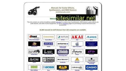 midimanuals.com alternative sites