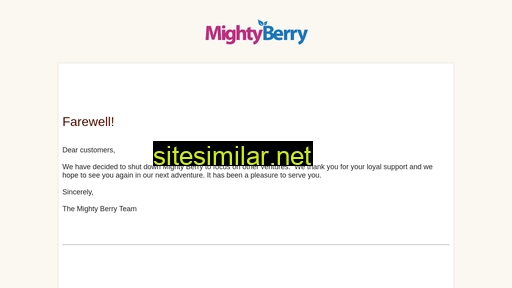 mightyberry.com alternative sites