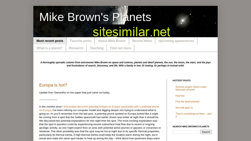 Mikebrownsplanets similar sites