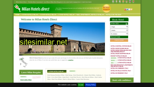 milanhotelsdirect.com alternative sites