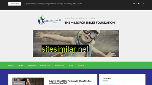 milesforsmilesfoundation.com alternative sites