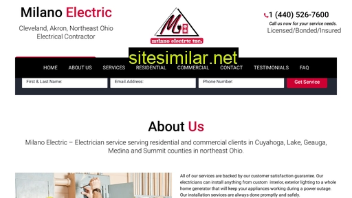 milanoelectric.com alternative sites