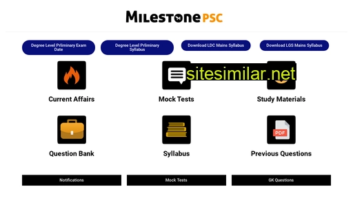 milestonepsc.com alternative sites