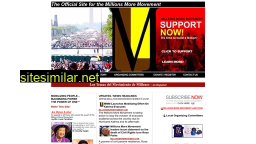 millionsmoremovement.com alternative sites
