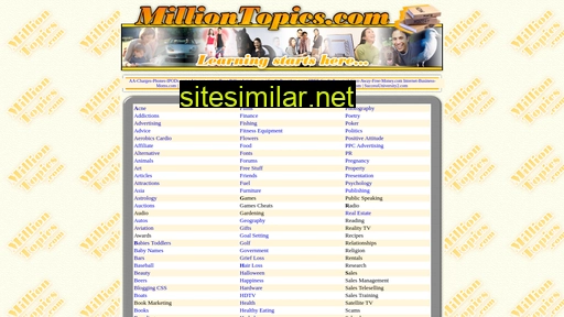 Milliontopics similar sites
