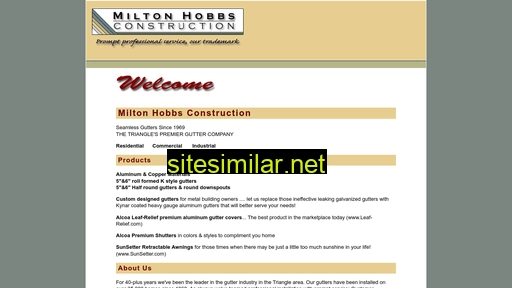miltonhobbsconstruction.com alternative sites