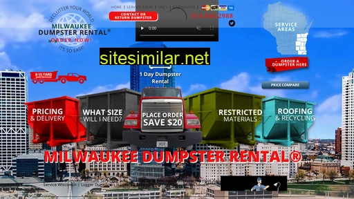 Milwaukeedumpsterrental similar sites