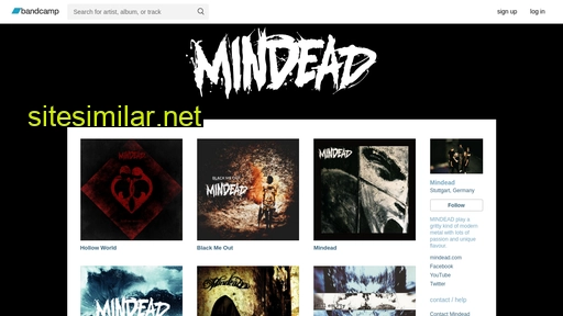 mindead.bandcamp.com alternative sites