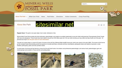 Mineralwellsfossilpark similar sites