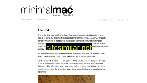Minimalmac similar sites