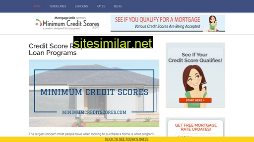 Minimumcreditscores similar sites
