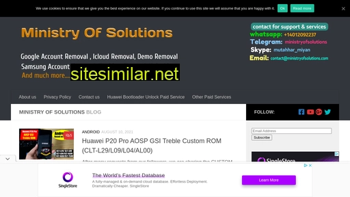 ministryofsolutions.com alternative sites