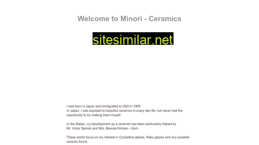 Minori-ceramics similar sites