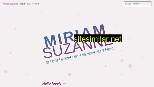 miriamsuzanne.com alternative sites