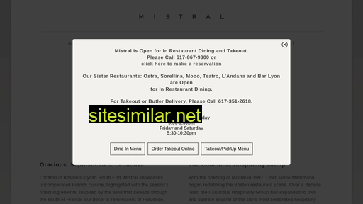 mistralbistro.com alternative sites