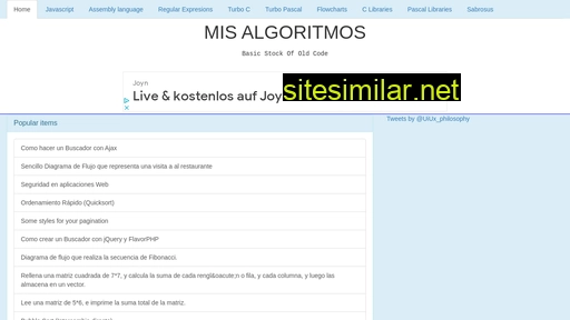 mis-algoritmos.com alternative sites