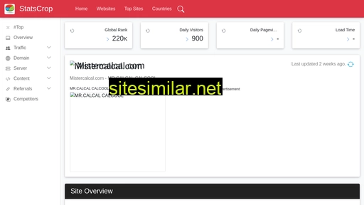 mistercalcal.com.statscrop.com alternative sites