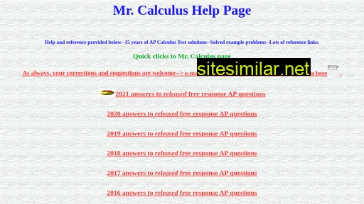 Mistercalculus similar sites