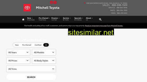 mitchelltoyota.com alternative sites