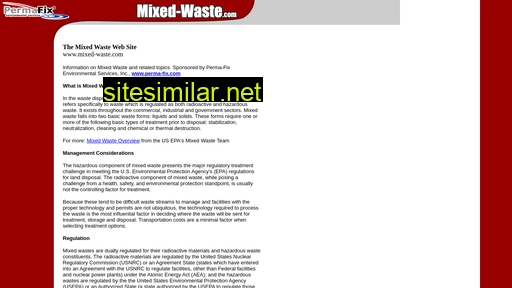 mixed-waste.com alternative sites