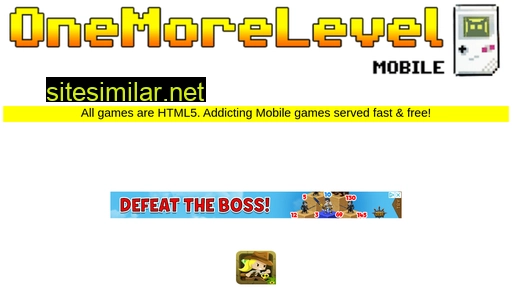 m.onemorelevel.com alternative sites