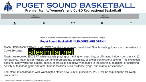 mobile.pugetsoundbasketball.com alternative sites