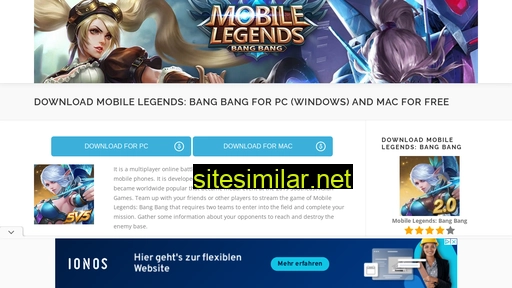 mobilelegendsbangbangpc.com alternative sites
