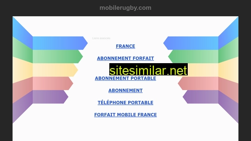 Mobilerugby similar sites