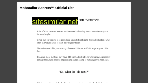 mobotallorsecrets.com alternative sites