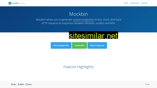 Mockbin similar sites