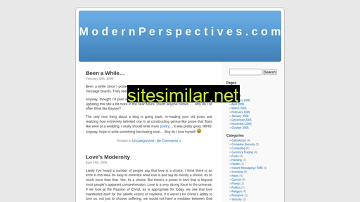 Modernperspectives similar sites