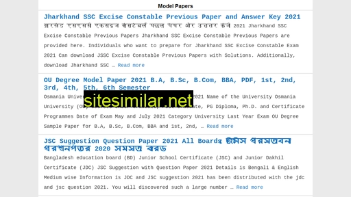 Model-papers similar sites