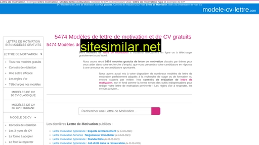 Modele-cv-lettre similar sites