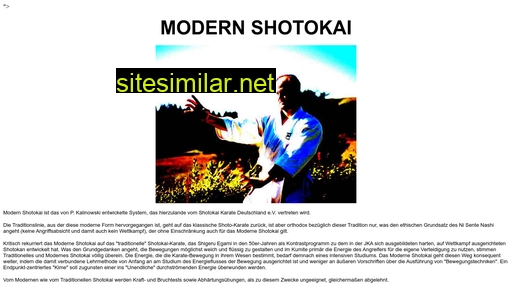 Modern-shotokai similar sites