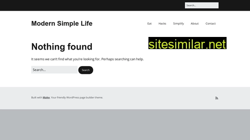 modernsimplelife.com alternative sites